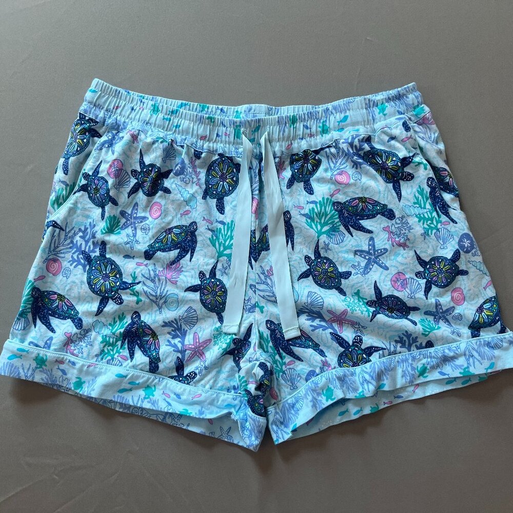 Vera Bradley Turtle Print Pajama Shorts